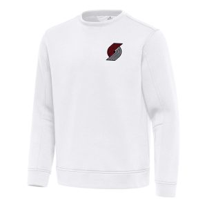 Antigua Portland Stylish Trail Blazers White Relevant Pullover Sweatshirt Show your dedication! Own this special jersey for your team.