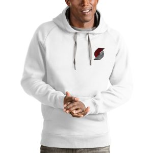 Antigua Exceptional Portland Trail Blazers White Victory Pullover Hoodie Designed for performance! Get this functional jersey.