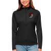 Antigua Portland Trail Blazers Women's Black Tribute Half Zip Top Elegant Be a part of the action! Get this game - ready jersey.
