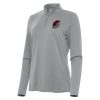 Antigua Portland Trail Blazers Women's Gray Reprocess Quarter Premium Zip Top Flash sale! Snag this great jersey at a discounted price.