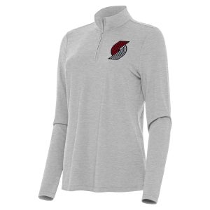 Antigua Portland Trail Blazers Women's Refined Heather Gray Bright Quarter Zip Top Stand out from the crowd! Wear this eye - catching jersey.