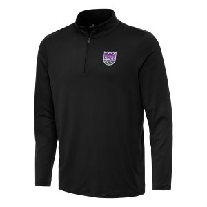 Antigua Admirable Sacramento Kings Black Reprocess Quarter Zip Top Stand out from the crowd! Wear this eye - catching jersey.