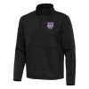 Antigua Sacramento Outstanding Kings Black Twist Quarter Zip Pullover Top Customizable! Personalize this great jersey.