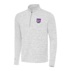 Antigua Sacramento Kings Gray Captivating Cause Quarter Zip Top For a short time only! Don't miss out on this fantastic jersey.