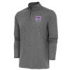Antigua Fabulous Sacramento Kings Heather Black Hunk Quarter Zip Pullover Top Celebrate your team! Order this commemorative jersey.