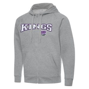 Antigua Sacramento Remarkable Kings Heather Gray Big & Tall Victory Full Zip Hoodie Jacket Show your dedication! Own this special jersey for your team.