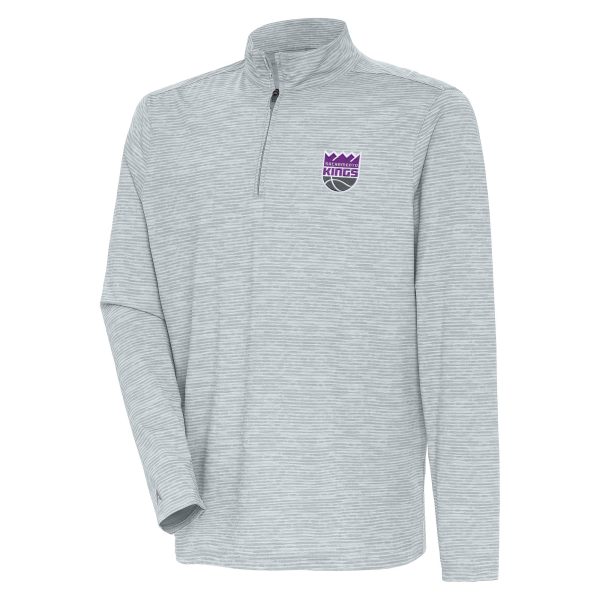 Antigua Sacramento Kings Heather Gray Determined Quarter Zip Top Stunning Act fast! Only a handful left. Secure this amazing jersey now.
