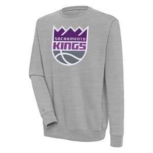 Antigua Sacramento Kings Heather Stunning Gray Victory Pullover Sweatshirt Limited edition! Don't miss your chance to own this unique jersey.