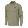 Antigua Sacramento Kings Olive Subtle Quarter Zip Enchanting Sweatshirt Stand out from the crowd! Wear this eye - catching jersey.