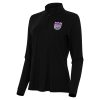 Antigua Sacramento Kings Women's Black Intent Quarter Top - notch Zip Top Exclusive design! Own a jersey like no other.