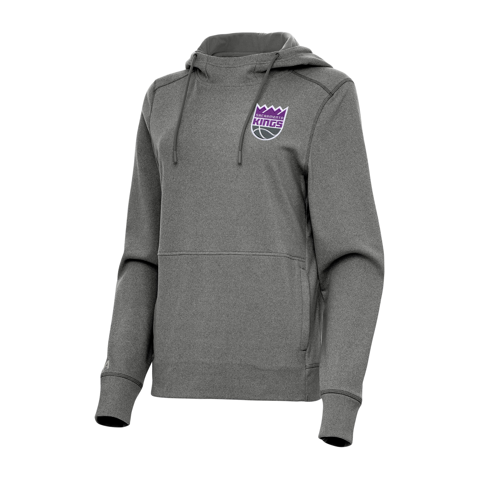 Antigua Sacramento Kings Women's Heather Charcoal Justice Pullover Terrific Hoodie Time - sensitive! Order now before the deal expires.