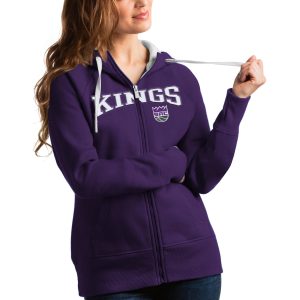 Antigua Sacramento Kings Women's Purple Team Victory Full Zip Sophisticated Hoodie Hurry! Exclusive offer. Get your hands on this outstanding jersey right away.