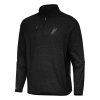 Antigua San Antonio Spurs Heather Black Certain Quarter Zip Stunning Tri Blend Sweatshirt Perfect fit! Order this comfortable jersey.