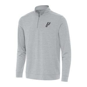 Antigua San High - quality Antonio Spurs Heather Gray Bright Quarter Zip Top Act fast! Only a handful left. Secure this amazing jersey now.