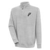 Antigua San Antonio Spurs Heather Gray Victory Quarter Enchanting Zip Pullover Top Hurry! Exclusive offer. Get your hands on this outstanding jersey right away.