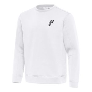 Antigua San Antonio Spurs White Relevant Pullover Sweatshirt Refined Be the first! Order this trendy jersey ahead of the crowd.