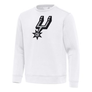 Antigua San Antonio Spurs White Relevant Pullover Sophisticated Sweatshirt Sports enthusiasts