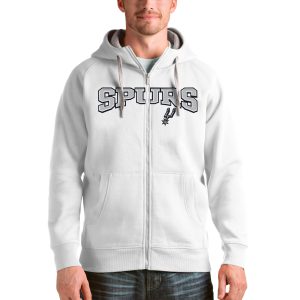 Antigua San Antonio Spurs White Victory Alluring Full Zip Hoodie Trending now! Grab this hot jersey while you can.