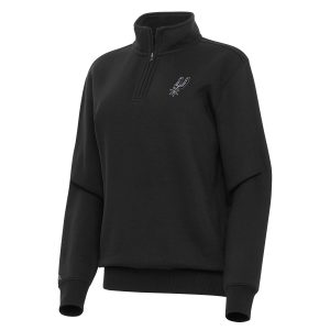 Antigua San Antonio Spurs Women's Black Striking Victory Quarter Zip Sweatshirt Last chance! Grab this awesome jersey before it's gone for good.
