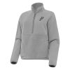 Antigua San Exquisite Antonio Spurs Women's Gray Figure Half Zip Pullover Sweatshirt Proven quality! Invest in this reliable jersey.