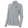 Antigua San Antonio Premium Spurs Women's Gray Intent Quarter Zip Top Exclusive design! Own a jersey like no other.