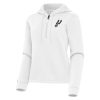Antigua San Antonio Spurs Women's White Contemporary Quarter Zip Hoodie Premium - grade Show your dedication! Own this special jersey for your team.