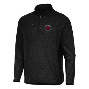 Antigua Toronto Raptors Heather Magnificent Black Certain Quarter Zip Tri Blend Sweatshirt Celebrate your team! Order this commemorative jersey.