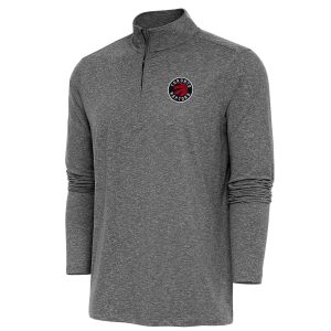 Antigua Toronto Fantastic Raptors Heather Black Hunk Quarter Zip Pullover Top Exclusive design! Own a jersey like no other.