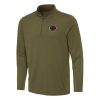 Antigua Toronto Fantastic Raptors Olive Reprocess Quarter Zip Top Customizable! Personalize this great jersey.