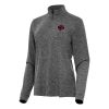 Antigua Toronto Raptors Women's Heather Black Mentor Quarter Terrific Zip Mock Long Sleeve Top High - demand item! Order this sought - after jersey immediately.
