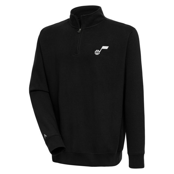 Antigua Utah Magnificent Jazz Black Victory Quarter Zip Pullover Top New arrival! Check out this fresh and exciting jersey.