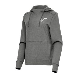 Antigua Charming Utah Jazz Women's Heather Charcoal Justice Pullover Hoodie Enhance your game - day look! Get this fashionable jersey.