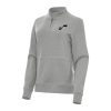 Antigua Utah Delightful Jazz Women's Heather Gray Crush Quarter Zip Fleece Sweatshirt Limited edition! Don't miss your chance to own this unique jersey.