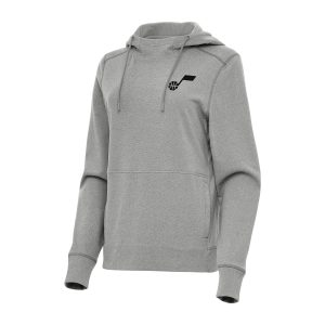 Antigua Utah Jazz Women's Heather Gray Justice Pullover Hoodie Fantastic Enhance your game - day look! Get this fashionable jersey.