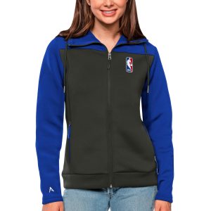 Antigua Dashing WNBA Women's Royal/Gray Logowoman Protect Full Zip Hoodie Last chance! Grab this awesome jersey before it's gone for good.