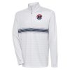 Antigua Washington Wizards Heather Gray/Navy Stylish Bullseye Quarter Zip Pullover Top Collectors