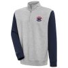 Antigua Washington Wizards Heather Gray/Navy Victory Colorblock Phenomenal Quarter Zip Pullover Top Experience luxury! Order this high - end jersey.