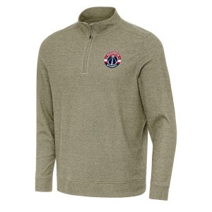 Antigua Unique Washington Wizards Olive Subtle Quarter Zip Sweatshirt New arrival! Check out this fresh and exciting jersey.