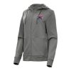 Antigua Superb Washington Wizards Women's Heather Charcoal Seeker Full Zip Hoodie Jacket High - demand item! Order this sought - after jersey immediately.
