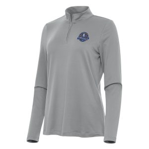 Antigua Women's Gray 2025 NBA All Star Game Reprocess Quarter Zip Impressive Top Upgrade your fan gear! Order this premium jersey today.