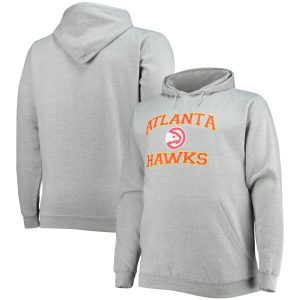Atlanta Hawks Heathered Gray Big & Tall Heart Delightful & Soul Pullover Hoodie Team spirit! Show it off with this awesome jersey.