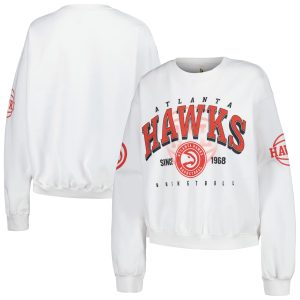Atlanta Hawks Women's Heather Gray High - quality Oversized Pullover Sweatshirt Perfect fit! Order this comfortable jersey.