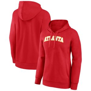Atlanta Hawks Women's Red Wordmark Alt Pullover Hoodie Exceptional Be the first! Order this trendy jersey ahead of the crowd.