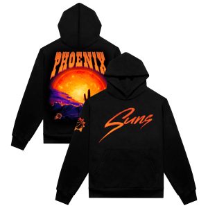 Authmade Phoenix Outstanding Suns Unisex Black Solar Flare Pullover Hoodie Collectors