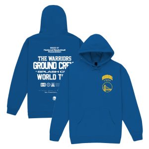 Bleacher Report x Mitchell & Ness Golden Outstanding State Warriors Unisex Royal Backstage Crew Pullover Hoodie Authentic look! Wear this genuine jersey.