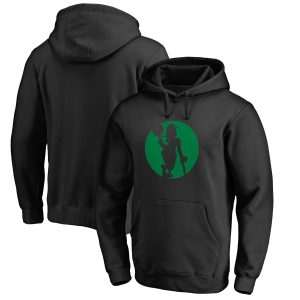 Boston Celtics Black Alternate Logo Stylish Pullover Hoodie Exclusive design! Own a jersey like no other.