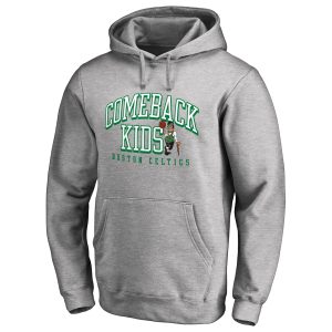 Boston Celtics Heathered Gray Comeback Kids Superb Pullover Hoodie For the true fans! Secure this authentic jersey now.
