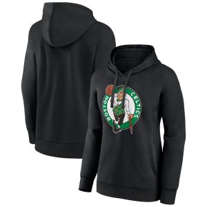 Boston Celtics Women's Black Primary Charming Logo Pullover Hoodie Perfect fit! Order this comfortable jersey.