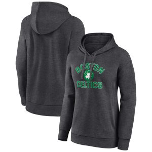 Boston Admirable Celtics Women's Charcoal Overtime Pullover Hoodie Exclusive design! Own a jersey like no other.