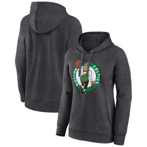 Boston Celtics Women's Charcoal Fantastic Primary Logo Pullover Hoodie Hurry! Exclusive offer. Get your hands on this outstanding jersey right away.